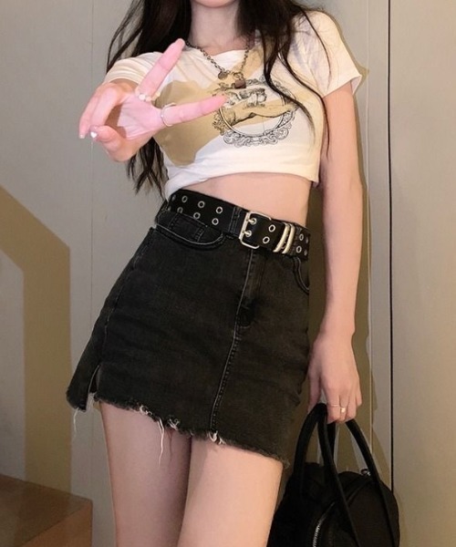 ViViDAY(ビビデー)の「天使プリント半袖ショート丈tシャツ(Tシャツ/カットソー・レディース・ホワイト・M)」の13枚目の写真