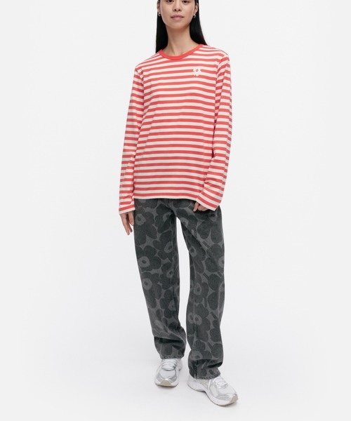 【一部店舗・オンライン限定】【kioski】Tasaraita Unikko / jersey t-shirt