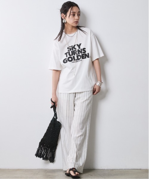 CHIC STYLE(シックスタイル)の「ストライプリラックスパンツ(ペチパンツ付)<大きいサイズ有>シックスタイル(その他パンツ・レディース・ホワイト系/ネイビー系・M/L/LL/3L/4L/5L)」の6枚目の写真