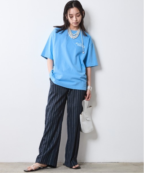 CHIC STYLE(シックスタイル)の「ストライプリラックスパンツ(ペチパンツ付)<大きいサイズ有>シックスタイル(その他パンツ・レディース・ホワイト系/ネイビー系・M/L/LL/3L/4L/5L)」の14枚目の写真