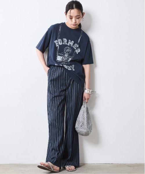 CHIC STYLE(シックスタイル)の「ストライプリラックスパンツ(ペチパンツ付)<大きいサイズ有>シックスタイル(その他パンツ・レディース・ホワイト系/ネイビー系・M/L/LL/3L/4L/5L)」の16枚目の写真