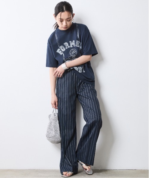 CHIC STYLE(シックスタイル)の「ストライプリラックスパンツ(ペチパンツ付)<大きいサイズ有>シックスタイル(その他パンツ・レディース・ホワイト系/ネイビー系・M/L/LL/3L/4L/5L)」の20枚目の写真