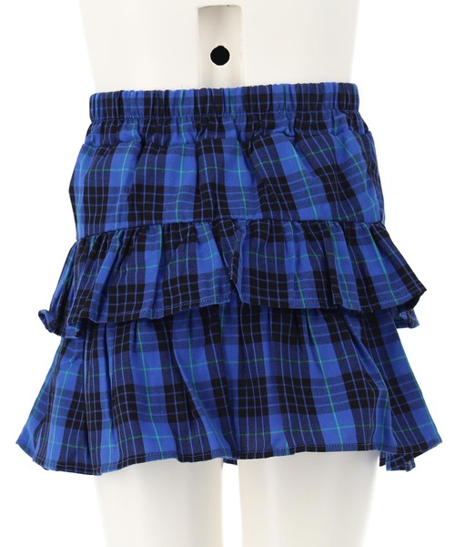 ANAP kids(アナップキッズ)の「ティアード チェック スカート【ジュニアお揃い】(スカート・キッズ・ブルー/レッド・120cm/110cm/130cm)」の13枚目の写真