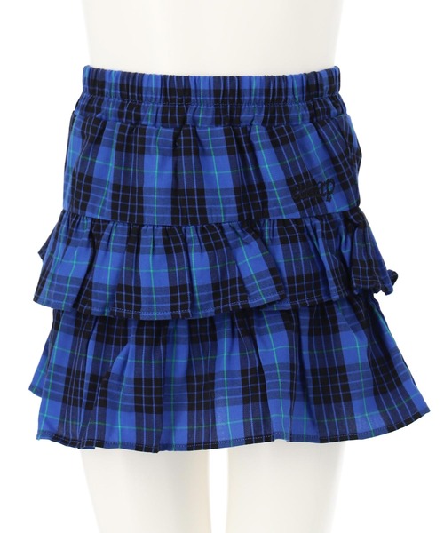 ANAP kids(アナップキッズ)の「ティアード チェック スカート【ジュニアお揃い】(スカート・キッズ・ブルー/レッド・120cm/110cm/130cm)」の17枚目の写真