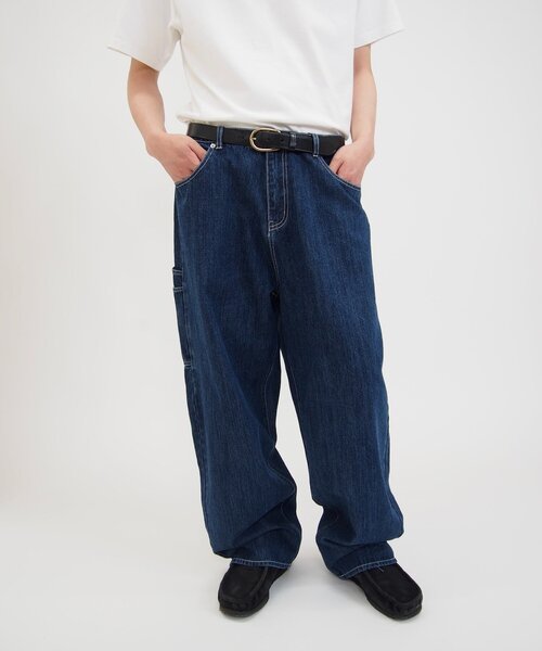 WHO'S WHO gallery(フーズフーギャラリー)の「【KOOKYN/クーキー】 ペインターデニムパンツ/2サイズ(デニムパンツ・レディース・ブルー/ブラック・MEDIUM/LARGE)」の20枚目の写真