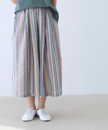 〈全2色〉虹色パンツ《ミモレ丈と丈長の2サイズ》
