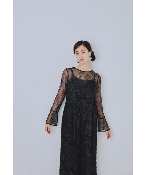 niana(ニアナ)の「シャギーオールインワンドレス パンツドレス ワイドパンツ 結婚式 二次会 同窓会 成人式 お呼ばれ パーティードレス オケージョンドレス リゾート デイリー(パンツドレス・レディース・ブラック/アイボリー・S/M/L)」の15枚目の写真