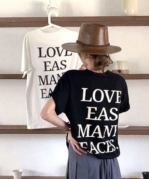 SHEENA(シーナ)の「バックメッセージロゴオーバーサイズTシャツ(Tシャツ/カットソー・レディース・ホワイト/ブラック/グレー・M)」の19枚目の写真