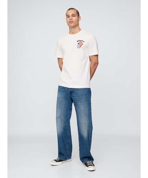 ○ザ・ローリング・ストーンズ リラックス グラフィックTシャツ
