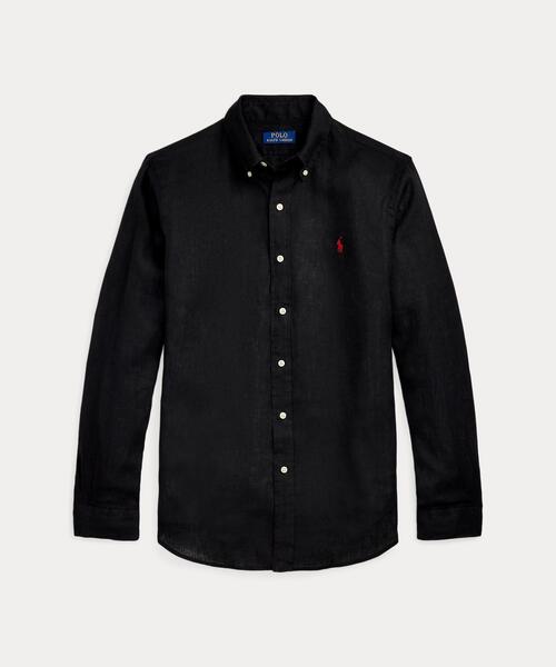 POLO RALPH LAUREN(ポロ ラルフ ローレン)の「クラシック フィット リネン シャツ(シャツ/ブラウス・メンズ・ブラック系1・M/S/L/XS/XXL/XL)」の2枚目の写真