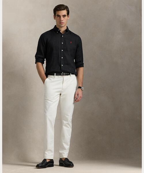 POLO RALPH LAUREN(ポロ ラルフ ローレン)の「クラシック フィット リネン シャツ(シャツ/ブラウス・メンズ・ブラック系1・M/S/L/XS/XXL/XL)」の3枚目の写真