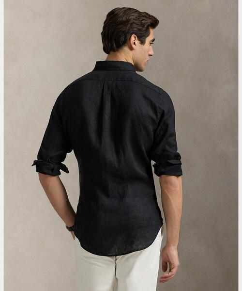POLO RALPH LAUREN(ポロ ラルフ ローレン)の「クラシック フィット リネン シャツ(シャツ/ブラウス・メンズ・ブラック系1・M/S/L/XS/XXL/XL)」の4枚目の写真
