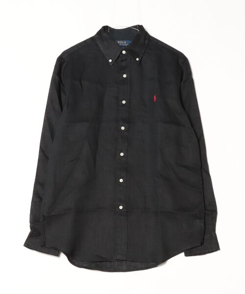 POLO RALPH LAUREN(ポロ ラルフ ローレン)の「クラシック フィット リネン シャツ(シャツ/ブラウス・メンズ・ブラック系1・M/S/L/XS/XXL/XL)」の7枚目の写真