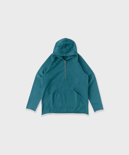 FLISTFIA(フリストフィア)の「FLISTFIA/フリストフィア Half Zip Pull Over Parker パーカー(パーカー・メンズ・グリーン・2/3)」の1枚目の写真