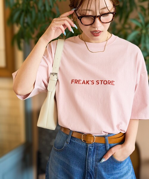 全3色   刺繍モノグラムロゴ クルーネック Tシャツ セール】限定展開 リラックスフィット 刺繍ロゴ クルーネック T