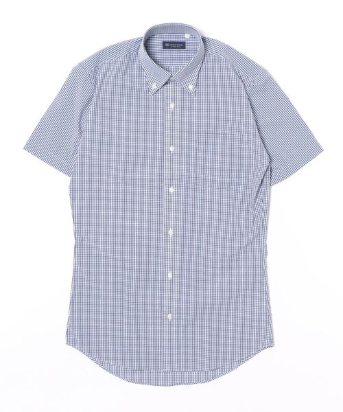 TOKYO SHIRTS(トウキョウシャツ)の「【吸水速乾】 形態安定ノンアイロン ボタンダウン 半袖ビジネスワイシャツ(ビジネスシャツ・メンズ・ネイビー・首回り37cm/首回り39cm/首回り42cm/首回り41cm/首回り43cm)」の6枚目の写真