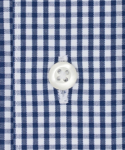 TOKYO SHIRTS(トウキョウシャツ)の「【吸水速乾】 形態安定ノンアイロン ボタンダウン 半袖ビジネスワイシャツ(ビジネスシャツ・メンズ・ネイビー・首回り37cm/首回り39cm/首回り42cm/首回り41cm/首回り43cm)」の4枚目の写真