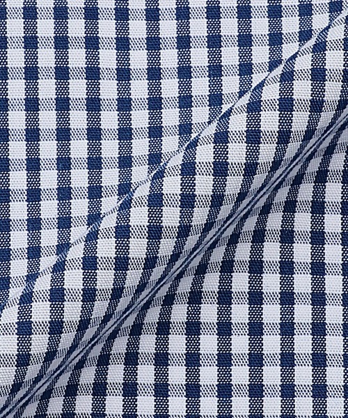 TOKYO SHIRTS(トウキョウシャツ)の「【吸水速乾】 形態安定ノンアイロン ボタンダウン 半袖ビジネスワイシャツ(ビジネスシャツ・メンズ・ネイビー・首回り37cm/首回り39cm/首回り42cm/首回り41cm/首回り43cm)」の5枚目の写真