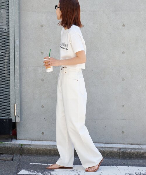 追加3 ULTライトデニムハイライズルーズ5PKT（デニムパンツ）｜OUTDOOR