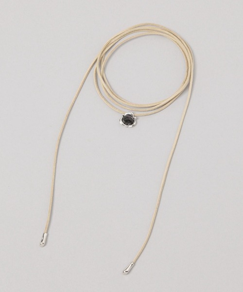 JEANASIS（ジーナシス）の「フェイクスエードパーツチョーカー/570660（チョーカー・レディース・ブラウン/ブラック/ブラック系その他/ベージュ・FREE）」の4枚目の写真