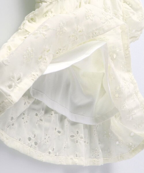 BRANSHES(ブランシェス)の「【おそろい】スカラップレーストップス&ボトムスセット(その他ベビーウェア・キッズ・オレンジ/アイボリー・70/80)」の6枚目の写真