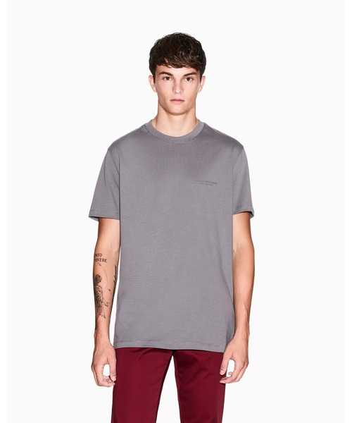 ARMANI EXCHANGE(アルマーニエクスチェンジ)の「【A|X アルマーニ エクスチェンジ】AXロゴ 半袖クルーネックTシャツ/REGULAR(Tシャツ/カットソー・メンズ・ホワイト/チャコールグレー/ブラック・X-LARGE/LARGE/MEDIUM/SMALL/X-SMALL/XX-LARGE)」の3枚目の写真