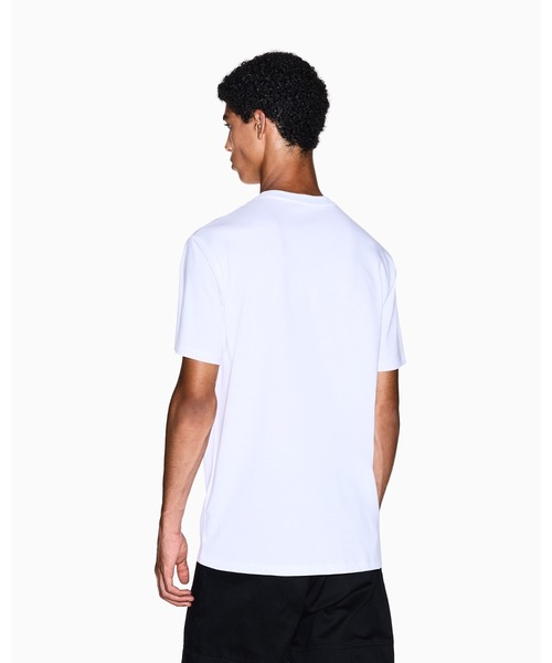 ARMANI EXCHANGE(アルマーニエクスチェンジ)の「【A|X アルマーニ エクスチェンジ】AXロゴ 半袖クルーネックTシャツ/REGULAR(Tシャツ/カットソー・メンズ・ホワイト/チャコールグレー/ブラック・X-LARGE/LARGE/MEDIUM/SMALL/X-SMALL/XX-LARGE)」の8枚目の写真