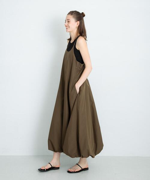 URBAN RESEARCH Sonny Label(アーバンリサーチサニーレーベル)の「バルーンヘムキャミワンピース(ワンピース・レディース・ブラウン系その他/ブラック・FREE)」の2枚目の写真