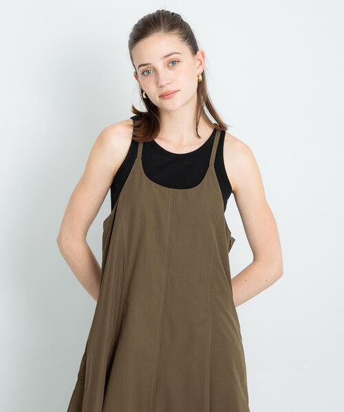 URBAN RESEARCH Sonny Label(アーバンリサーチサニーレーベル)の「バルーンヘムキャミワンピース(ワンピース・レディース・ブラウン系その他/ブラック・FREE)」の3枚目の写真