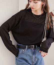 ZOZO限定】ニュアンスオーバーシアートップス／nuance color over