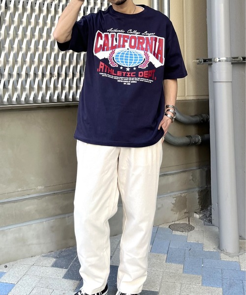 RGY(アールジーワイ)の「【RGY】CALIFORNIAビッグシルエットTシャツ(Tシャツ/カットソー・メンズ・ネイビー/ホワイト/ブラック・MEDIUM/LARGE)」の18枚目の写真
