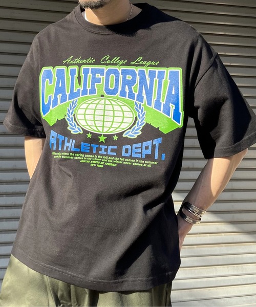 RGY(アールジーワイ)の「【RGY】CALIFORNIAビッグシルエットTシャツ(Tシャツ/カットソー・メンズ・ネイビー/ホワイト/ブラック・MEDIUM/LARGE)」の12枚目の写真