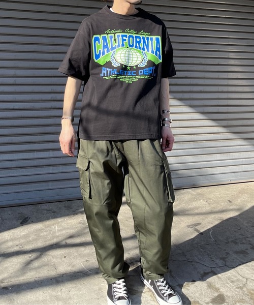 RGY(アールジーワイ)の「【RGY】CALIFORNIAビッグシルエットTシャツ(Tシャツ/カットソー・メンズ・ネイビー/ホワイト/ブラック・MEDIUM/LARGE)」の11枚目の写真