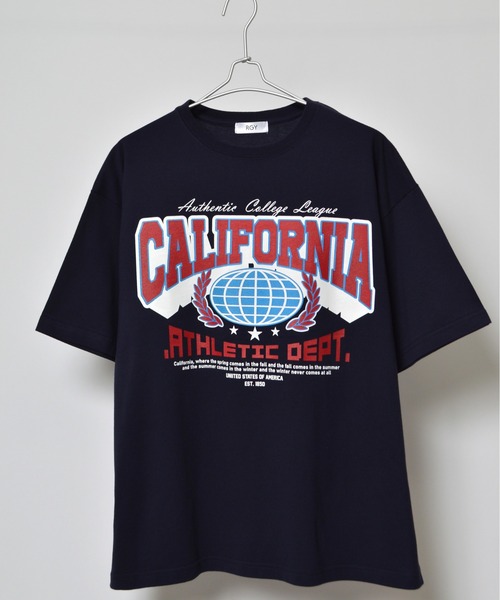 RGY(アールジーワイ)の「【RGY】CALIFORNIAビッグシルエットTシャツ(Tシャツ/カットソー・メンズ・ネイビー/ホワイト/ブラック・MEDIUM/LARGE)」の8枚目の写真