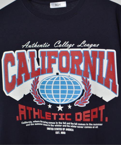 RGY(アールジーワイ)の「【RGY】CALIFORNIAビッグシルエットTシャツ(Tシャツ/カットソー・メンズ・ネイビー/ホワイト/ブラック・MEDIUM/LARGE)」の7枚目の写真