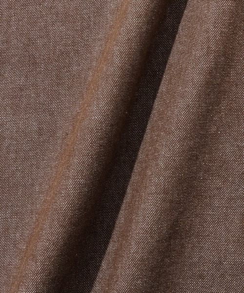 ADAM ET ROPE'(アダムエロペ)の「【ZOZO限定】ルーズフィット デニム シャツ / セットアップ対応 / ユニセックス ≪Made by ZOZO≫(シャツ/ブラウス・メンズ・ブラック/ベージュ系その他/ダークブラウン/ネイビー・M/L/XL)」の12枚目の写真