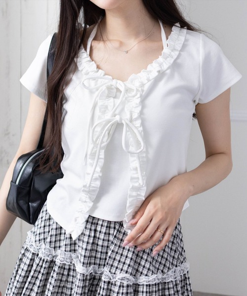 タグ付き新品未使用品】pium ピウム スクエアフリルレイヤード
