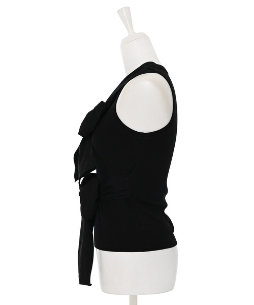 Narcissus(ナルシス)の「リボンタンクトップ《動画あり》(タンクトップ・レディース・ホワイト/ブラック・FREE)」の13枚目の写真