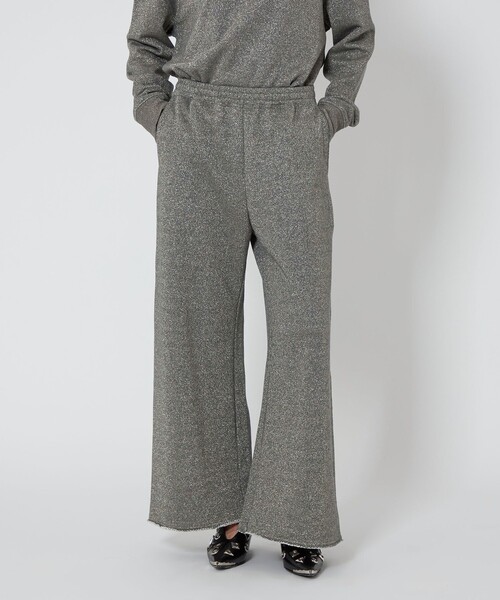 ASTRAET(アストラット)の「<ASTRAET>ラメ ウラケ スウェットワイドパンツ(その他パンツ・レディース・ライトグレー/ダークグレー・1/0)」の3枚目の写真