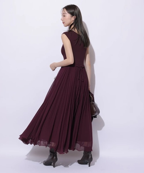 Mystrada プリーツメロードッキングワンピース