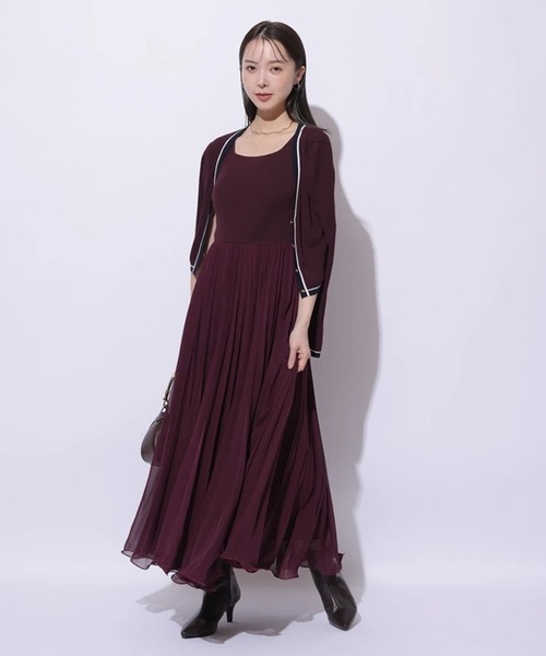 プリーツメロードッキングワンピース（ワンピース）｜Mystrada