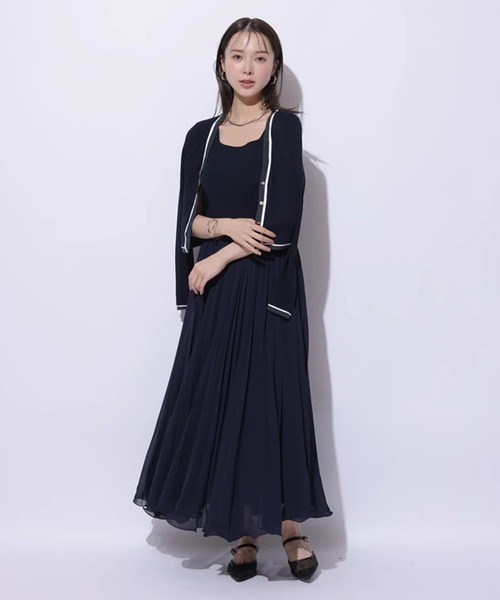 Mystrada プリーツメロードッキングワンピース　ピンク Mystrada プリーツメロードッキングワンピース ピンク Mystrada