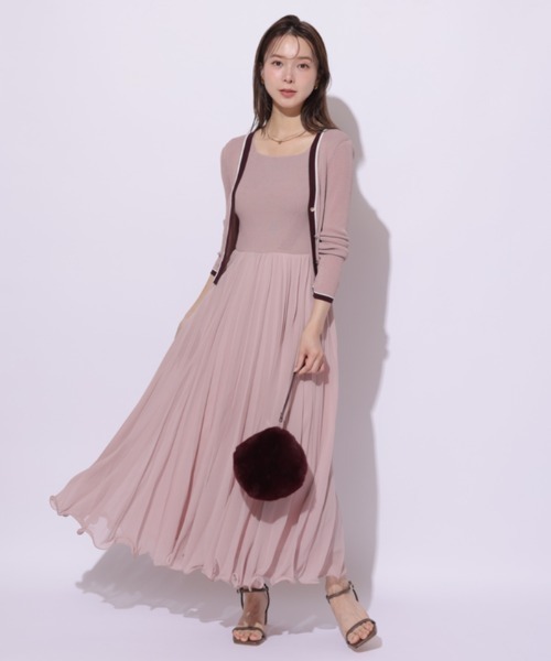 プリーツメロードッキングワンピース（ワンピース）｜Mystrada