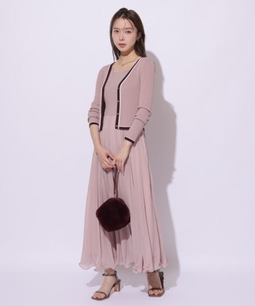 プリーツメロードッキングワンピース（ワンピース）｜Mystrada