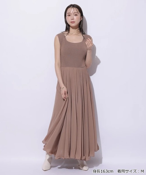 Mystrada プリーツメロードッキングワンピース プリーツメロードッキングワンピース（ワンピース）｜Mystrada