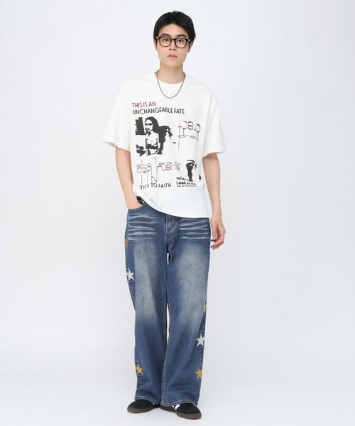 3.3 Field Trip （3.3フィールドトリップ）の「3.3 Field Trip／クラシックモチーフＴ（Tシャツ/カットソー・メンズ・ホワイト/ブラック・LARGE/MEDIUM）」の8枚目の写真