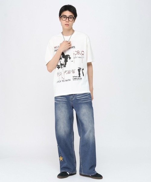 3.3 Field Trip （3.3フィールドトリップ）の「3.3 Field Trip／クラシックモチーフＴ（Tシャツ/カットソー・メンズ・ホワイト/ブラック・LARGE/MEDIUM）」の9枚目の写真