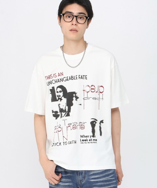 3.3 Field Trip （3.3フィールドトリップ）の「3.3 Field Trip／クラシックモチーフＴ（Tシャツ/カットソー・メンズ・ホワイト/ブラック・LARGE/MEDIUM）」の12枚目の写真