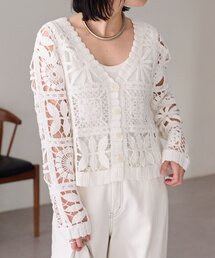 ホワイト レースカーディガン 古着 7/30までこちらの価格 71lHhXxRzxL._UY350_.jpg