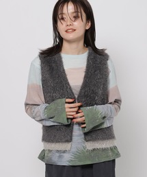 niko and... | レイヤードフェザーベスト(ベスト)